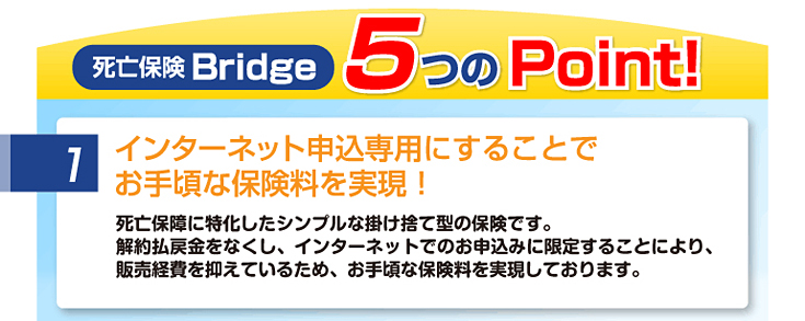 インターネット申込専用にすることでお手頃な保険料を実現